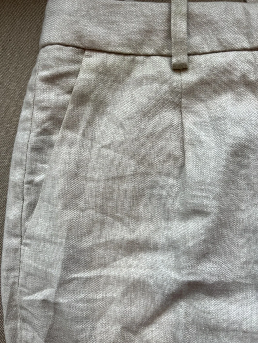H&M Linen Blend Tailored Trpuser Pants Ankle Length  6